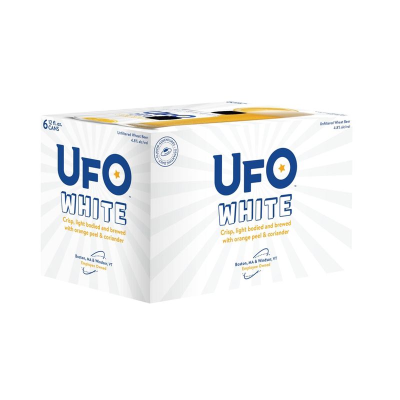 UFO White Unfiltered Wheat Beer - 6pk/12 fl oz Cans