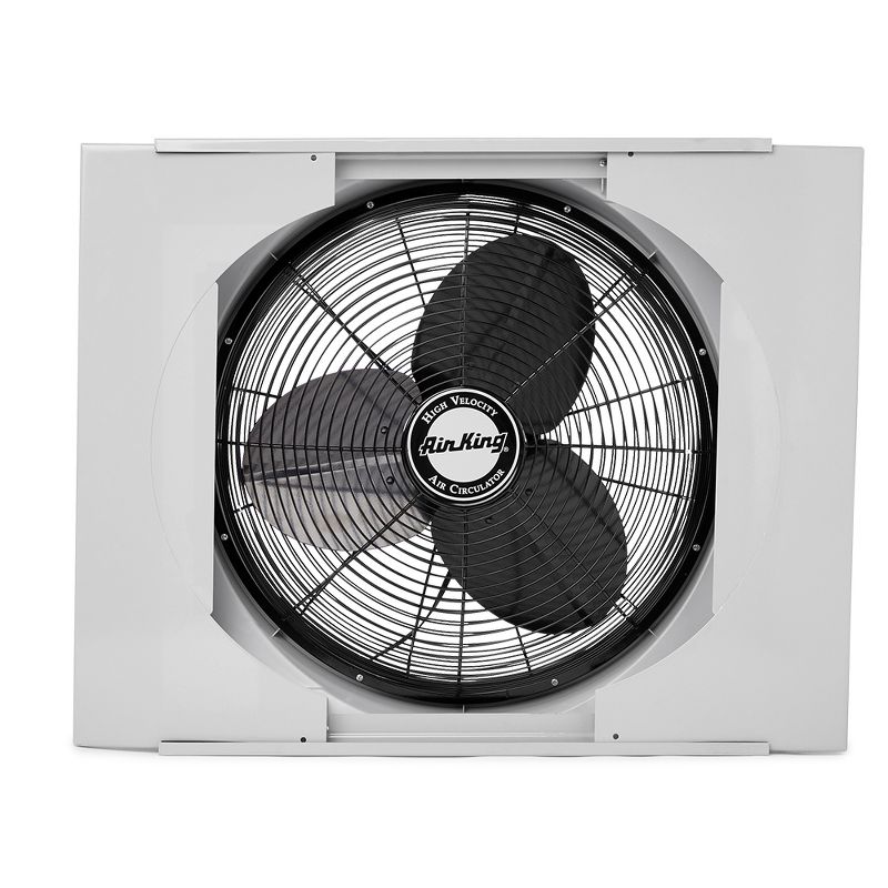 Air King 9166 20 inch Blades Whole House 120V 3 Speed Window Fan, Gray