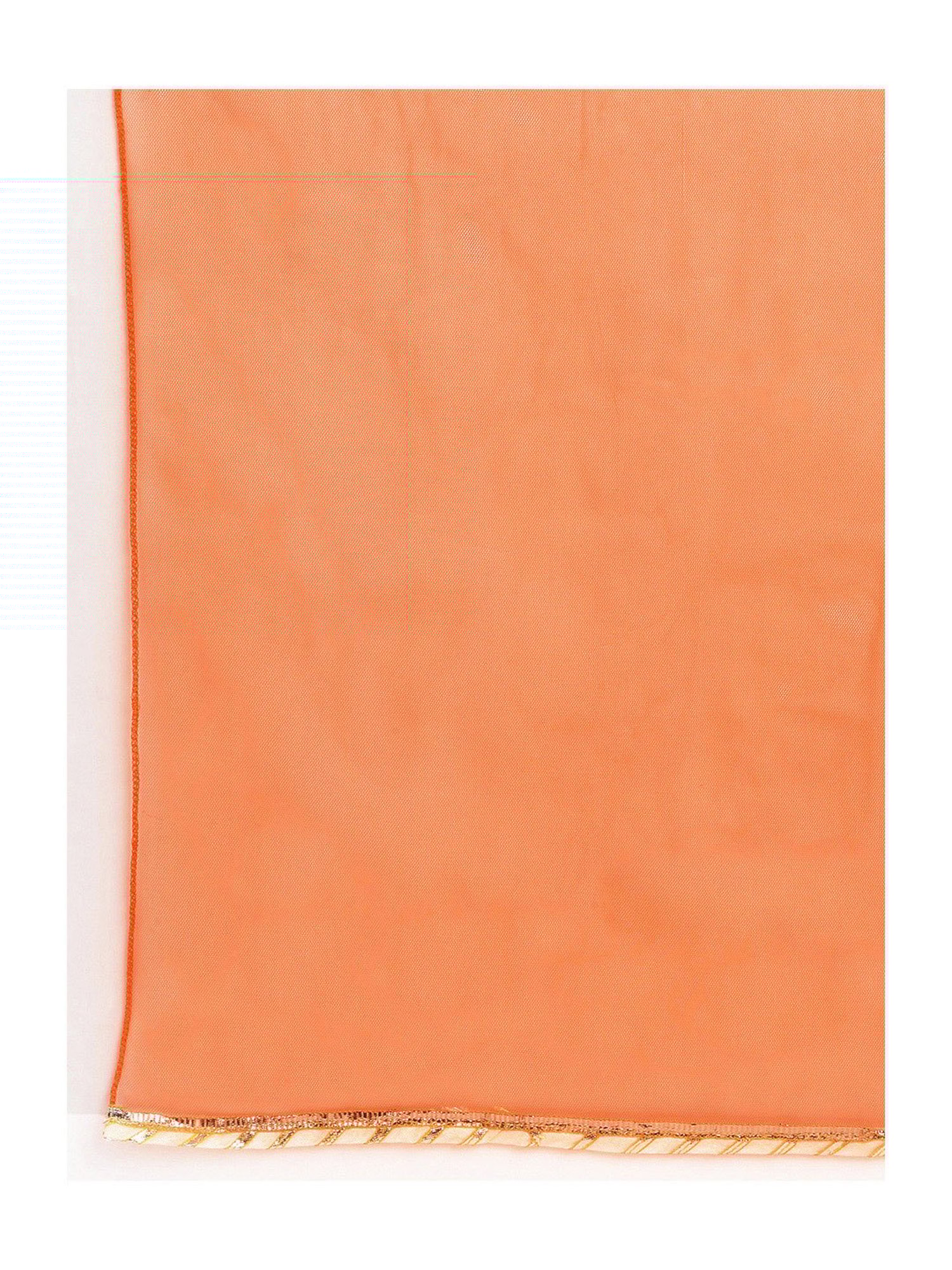 Campana Kids Peach Floral Print Kurta, Sharara with Dupatta