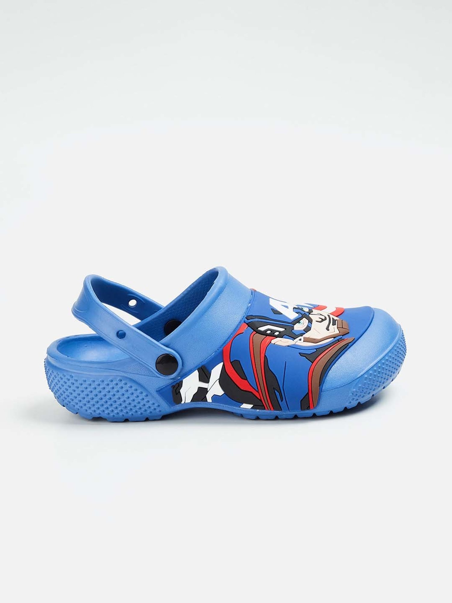 Fame Forever by Lifestyle Kids Blue & Red Back Strap Clogs