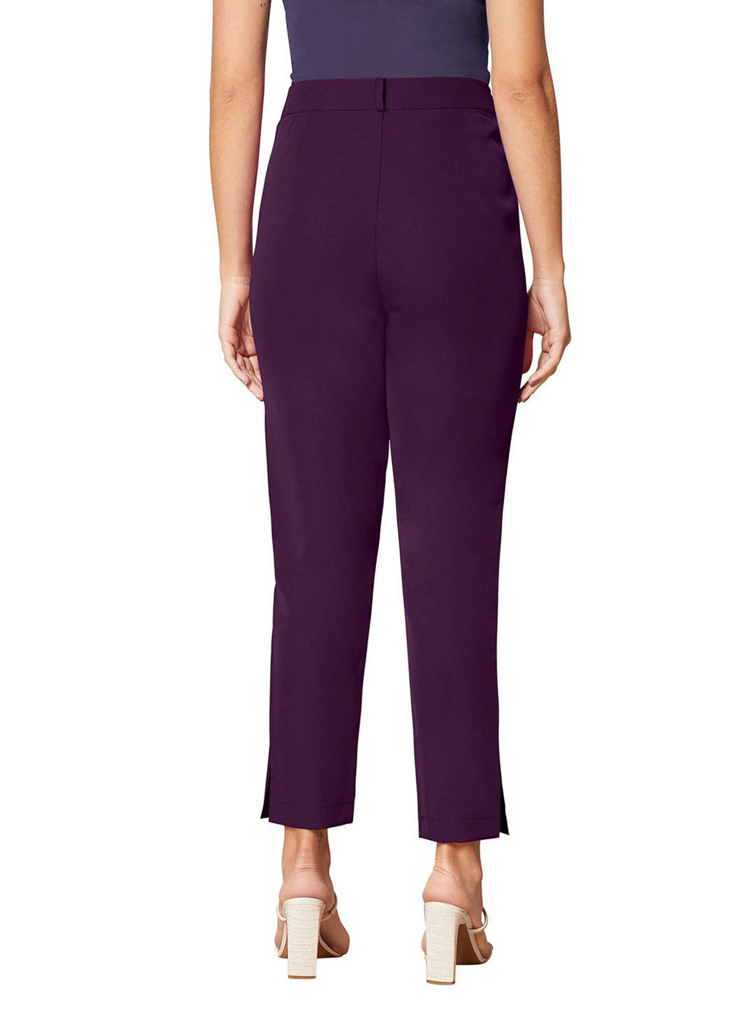 Odette Purple High Rise Pants