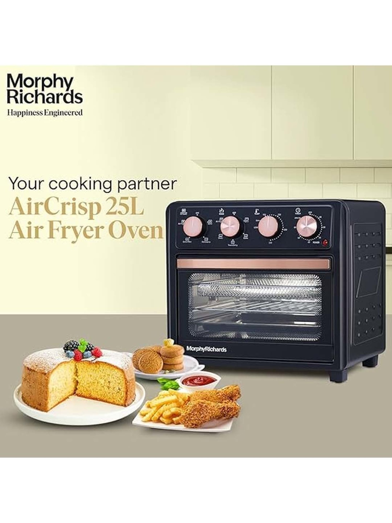 Prestige Nutrifry Black Plastic Electric Digital Touch Airfryer 4.5L