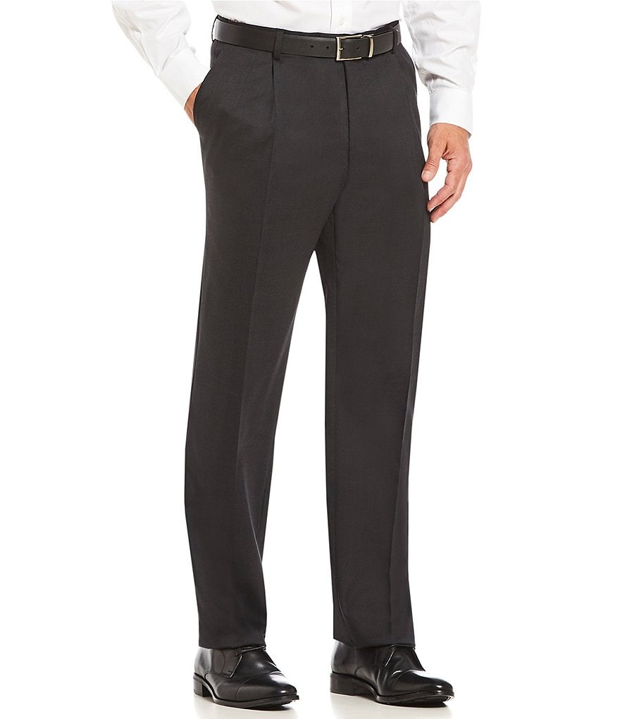 Cremieux Classic Fit Pleated Pant Solid Wool Suit
