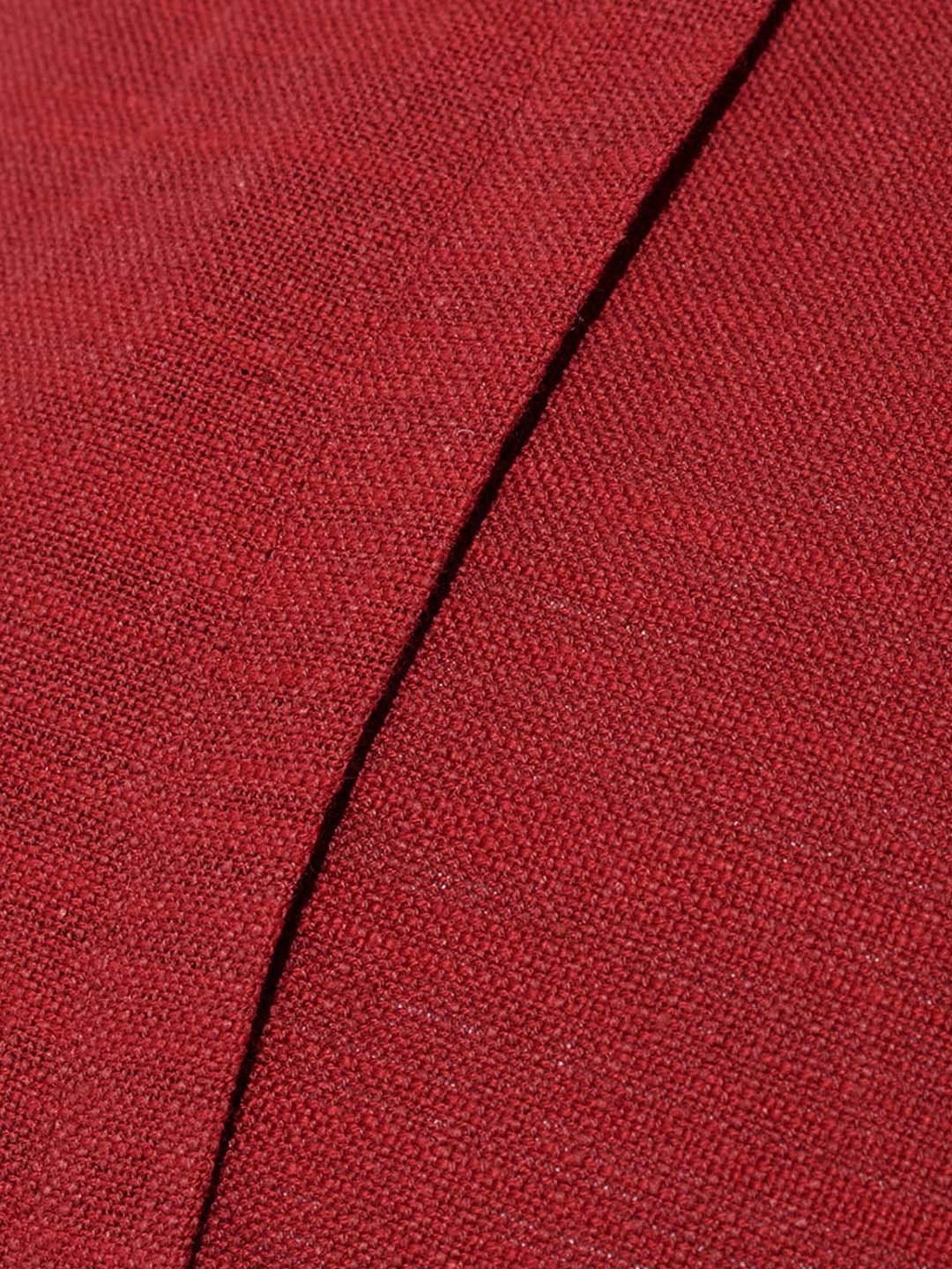 Fabindia Nallika Red Cotton Cushion Cover
