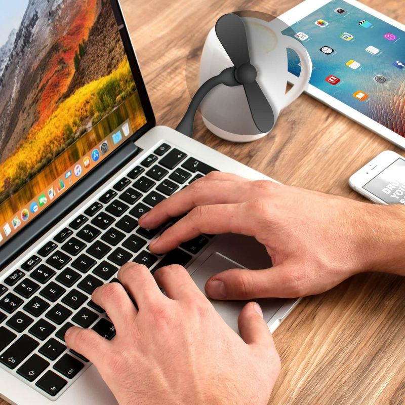 Mini USB Port Fan | Portable Mini USB Fan, USB Laptop Port 8 and More [Light Weight Mini Fan] USB Mini Fan for a USB Port