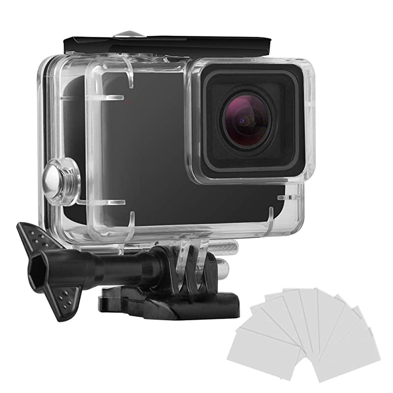 Waterproof Housing Shell for GoPro HERO7 WhiteSilver Diving Protective Housing Case 45m with Anti Fog and Bracket Accessories for Go Pro Hero 7 WhiteSilver Action Camera