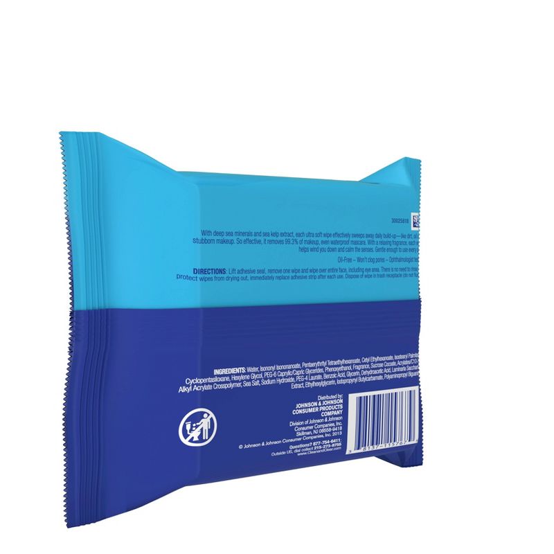 Clean & Clear Night Relaxing All-In-One Facial Cleansing Wipes - 25ct