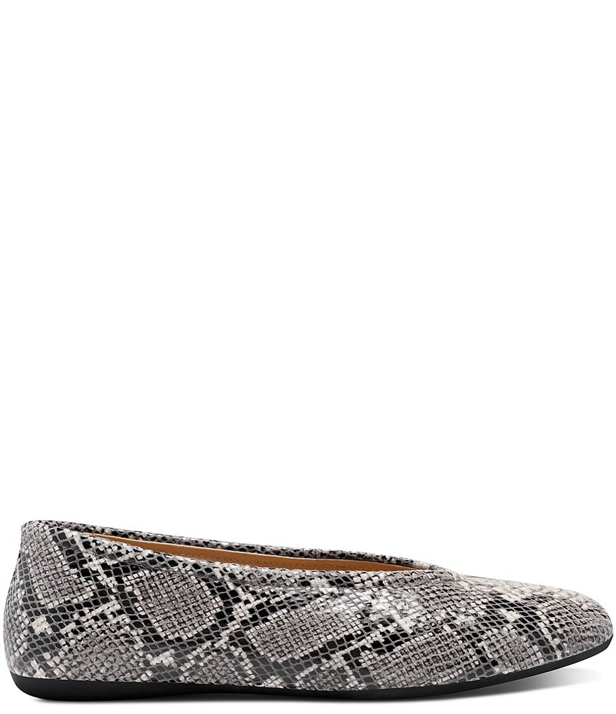 CC Corso Como Trishina Snake Print Leather Ballet Flats