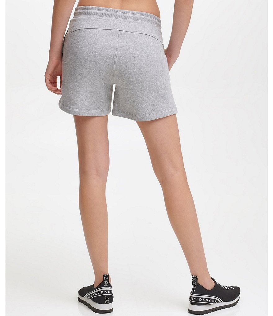 Marc New York Paperbag Waist Sueded Jersey Drawstring Shorts