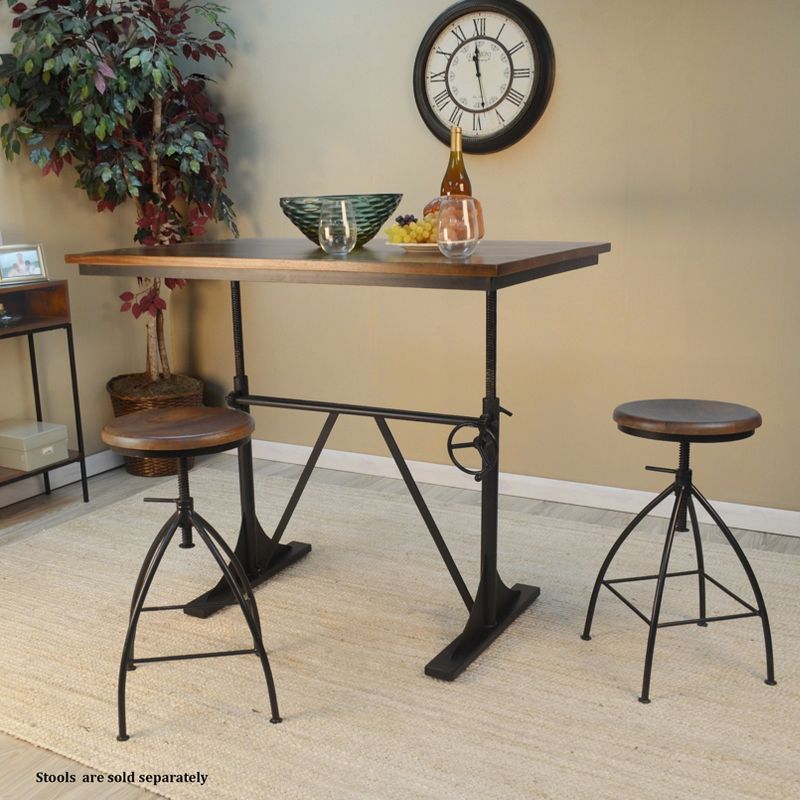 Lake Adjustable Dining Table Black - Carolina Chair & Table