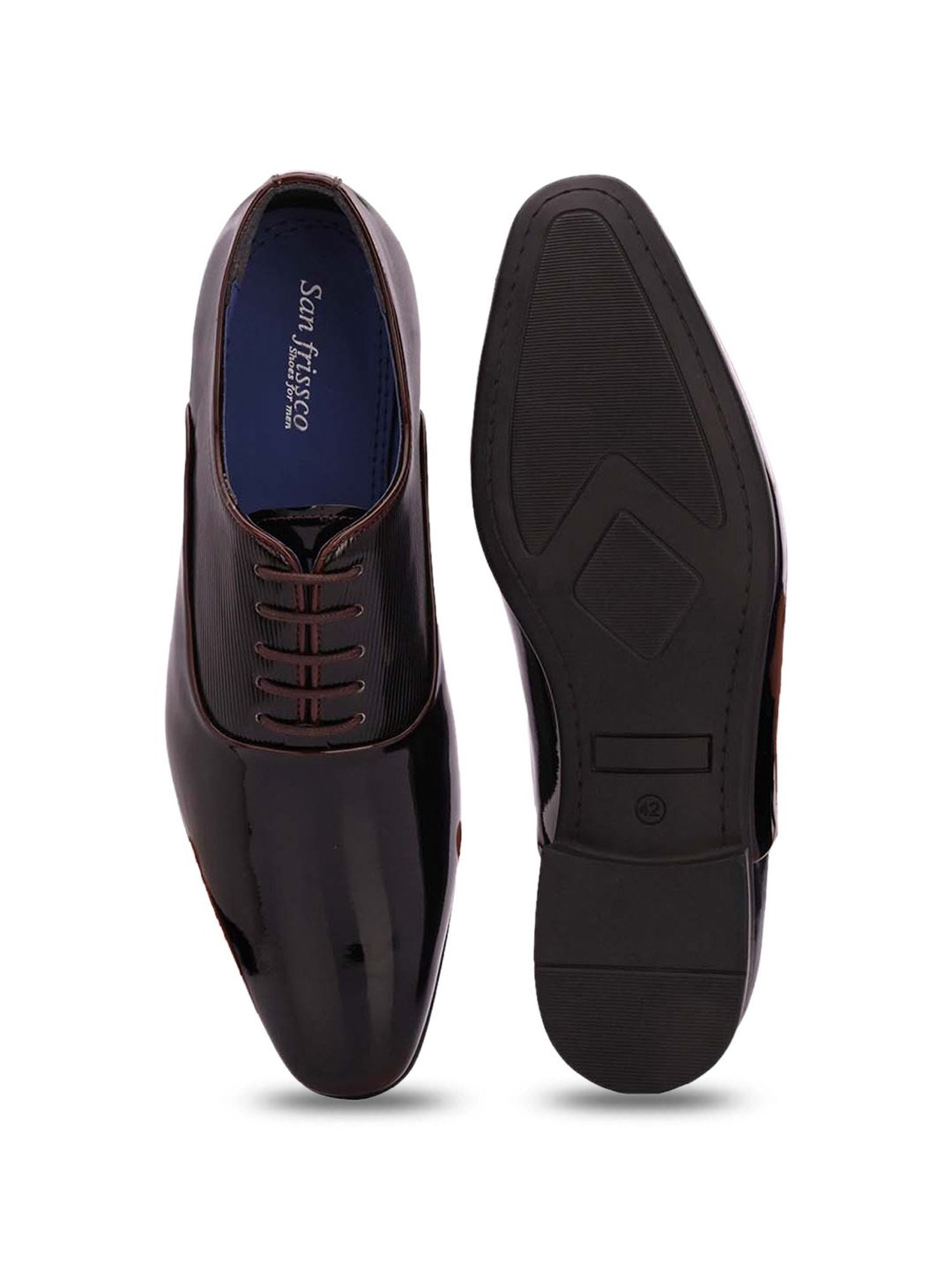 San Frissco Men's Brown Oxford Shoes