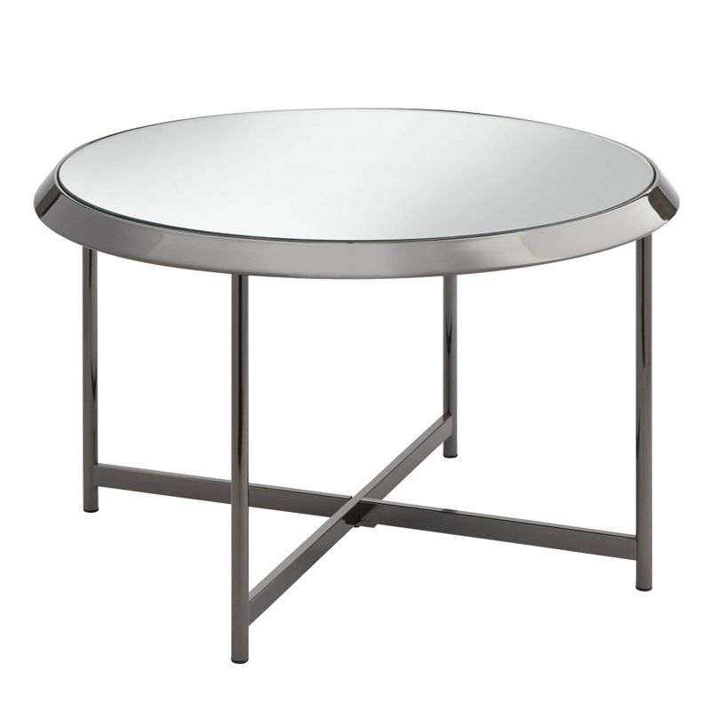 Carly Nickel Coffee Table Black - Buylateral