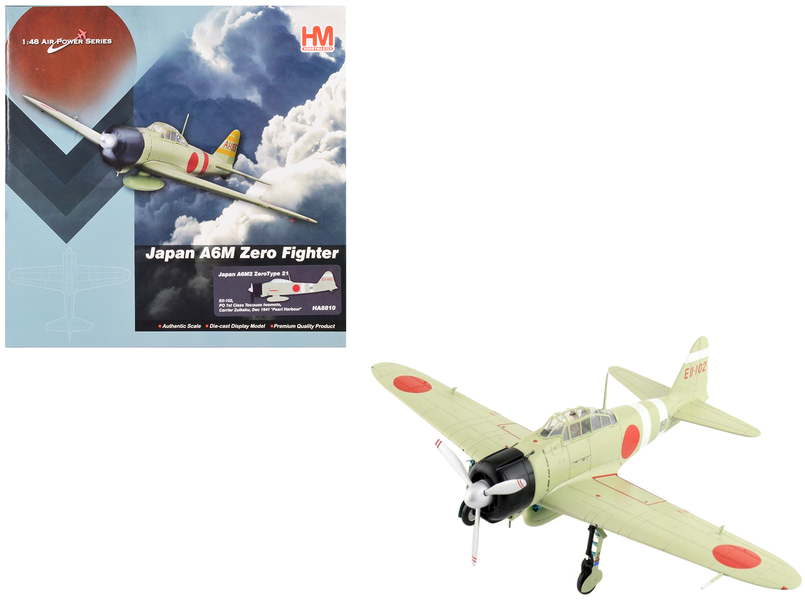 Mitsubishi A6M3 "Zero" Fighter Aircraft "Imperial Japanese Navy Air Service" 1/72 Diecast Model by DeAgostini
