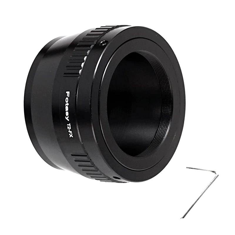 Adjustable T2 T Mount lens to Fuji X Adapter T Mount to Fujifilm X Mount Adapter Compatible with Fujifilm XMount Cameras XPro2 XE2 XE3 XA5 XM1 XT1 XT2 XT3 XT10 XT20 XT30 XH1