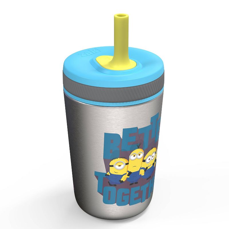 Universal Minions 12oz Stainless Steel Spill-Proof Straw Tumbler - Zak Designs