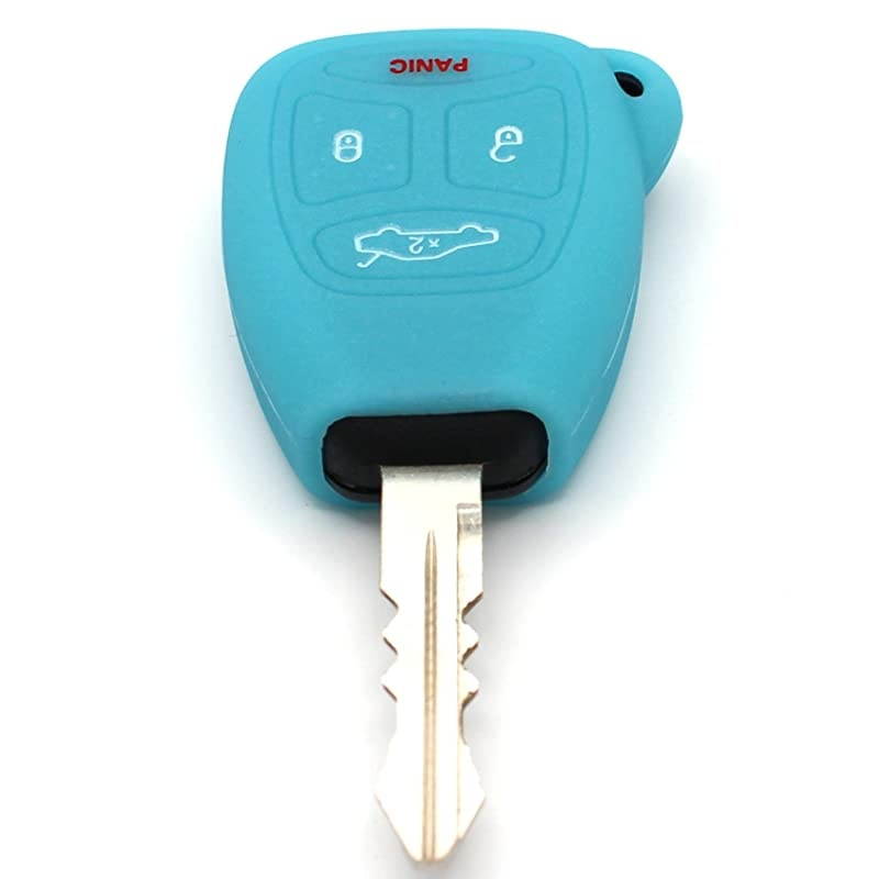 keycover JB for 4 Button Keys Keycover Etui Flip Key protective cover Remote Entry Fob Case (night glow)