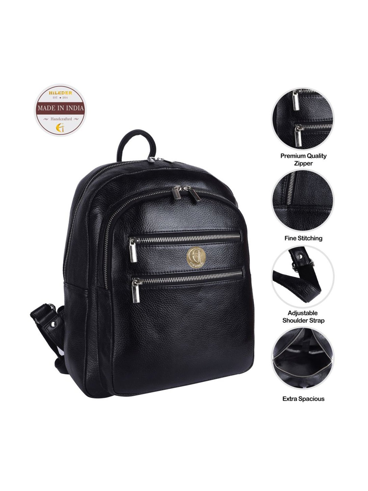 HiLEDER 15.9 Ltrs Black Large Laptop Backpack