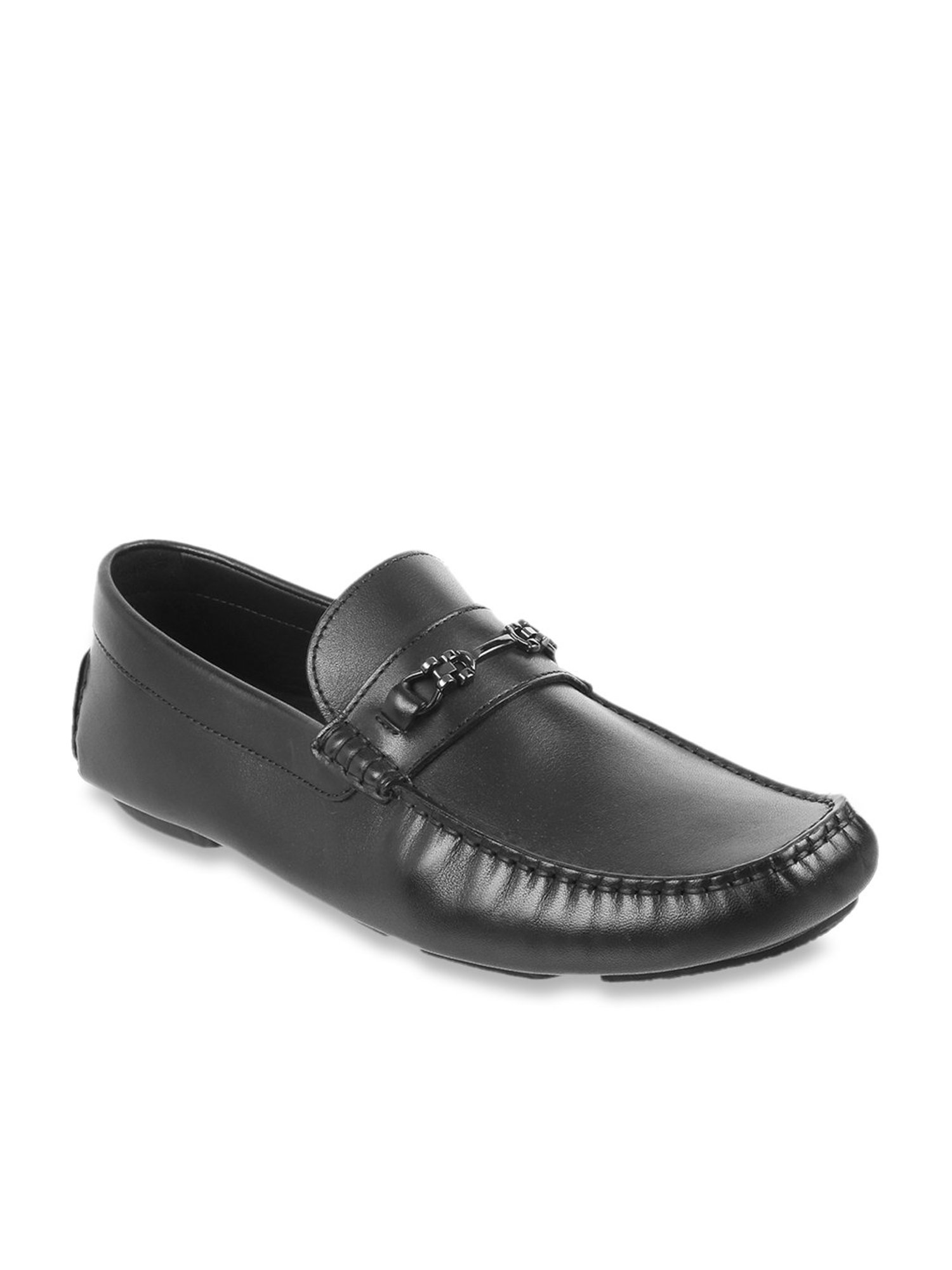 Da Vinchi by Metro Men's Black Casual Loafers