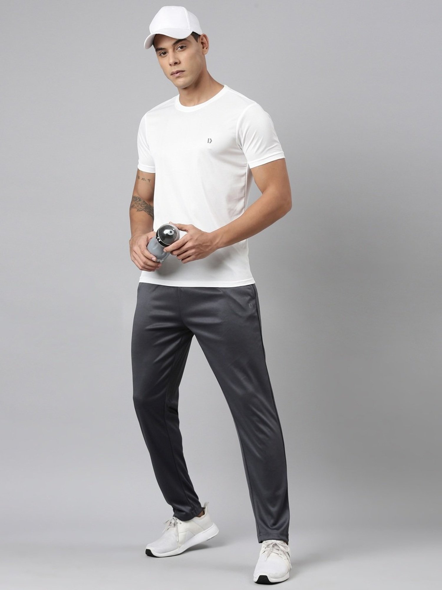 Dixcy Scott Originals Blue Cotton Regular Fit Sports Trackpants