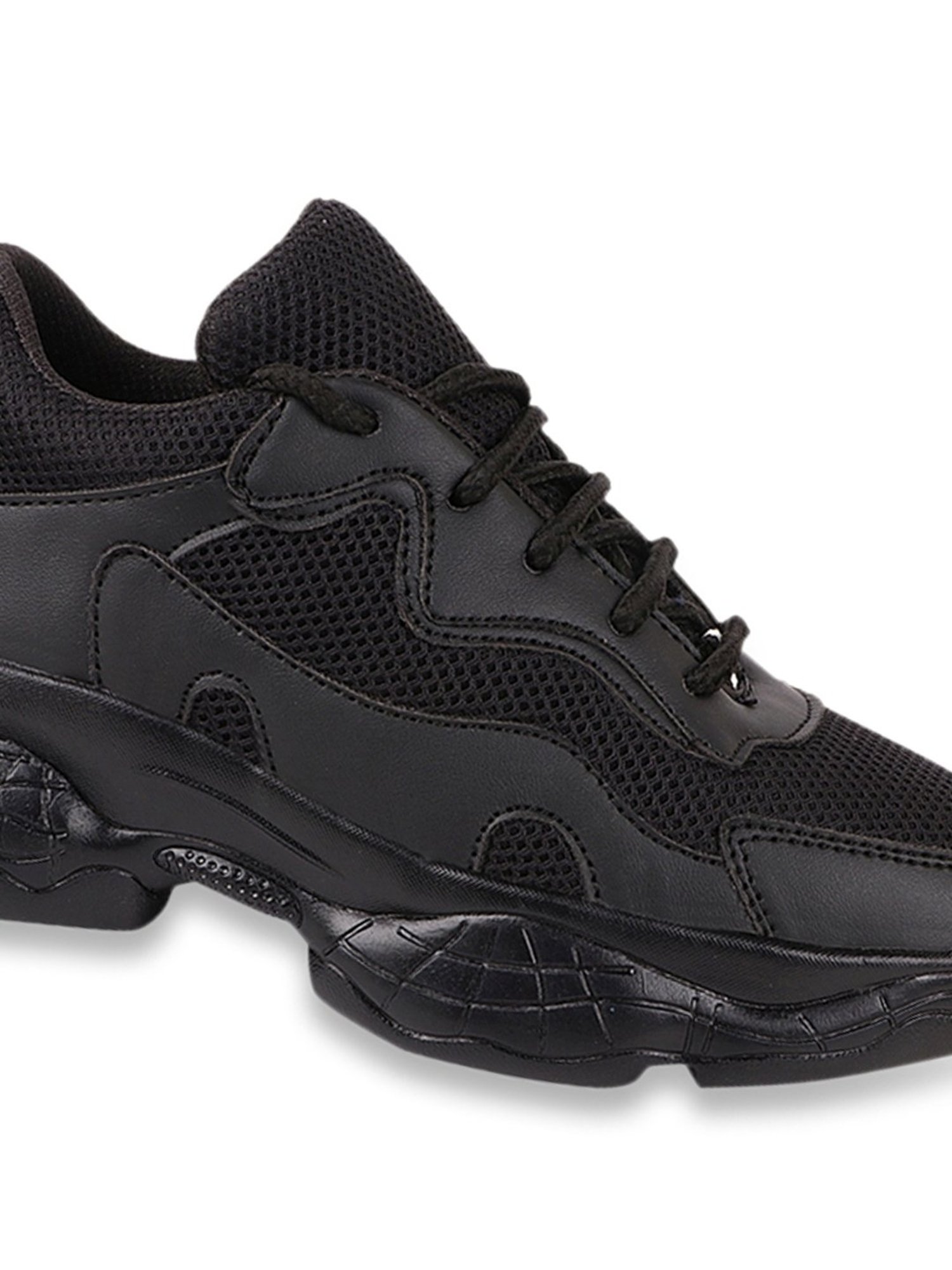 Shoetopia Women's Black Sneakers