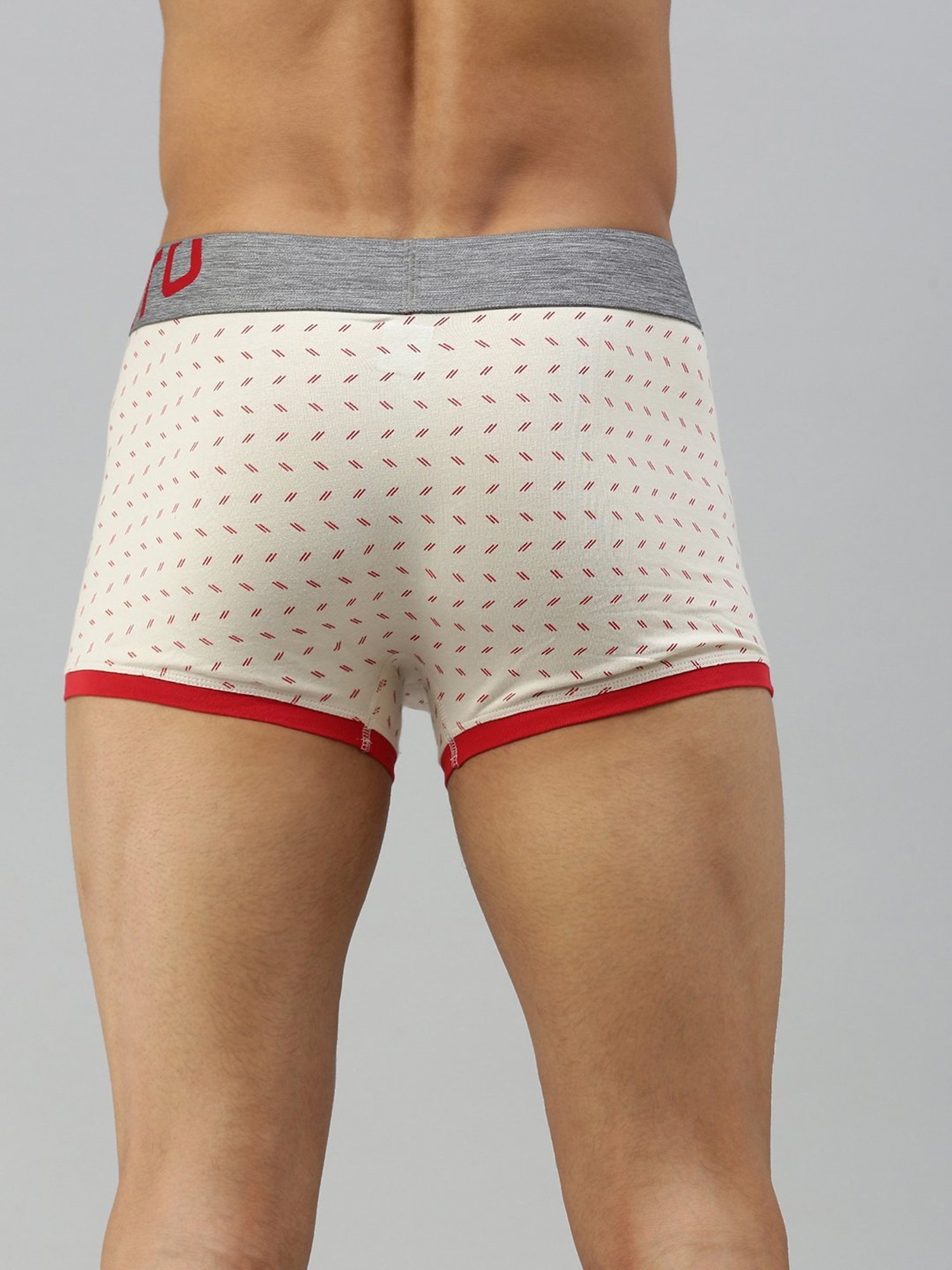 Zoiro Blue Danube & Pumic Stone Regular Fit Printed Trunks - Pack Of 2