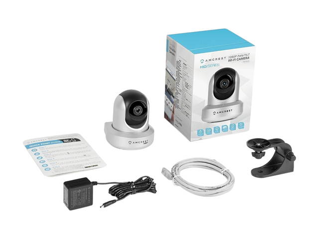 Amcrest ProHD 1080P WiFi Wireless IP Security Camera - 1080P (1920TVL), IP2M-841 (Silver)