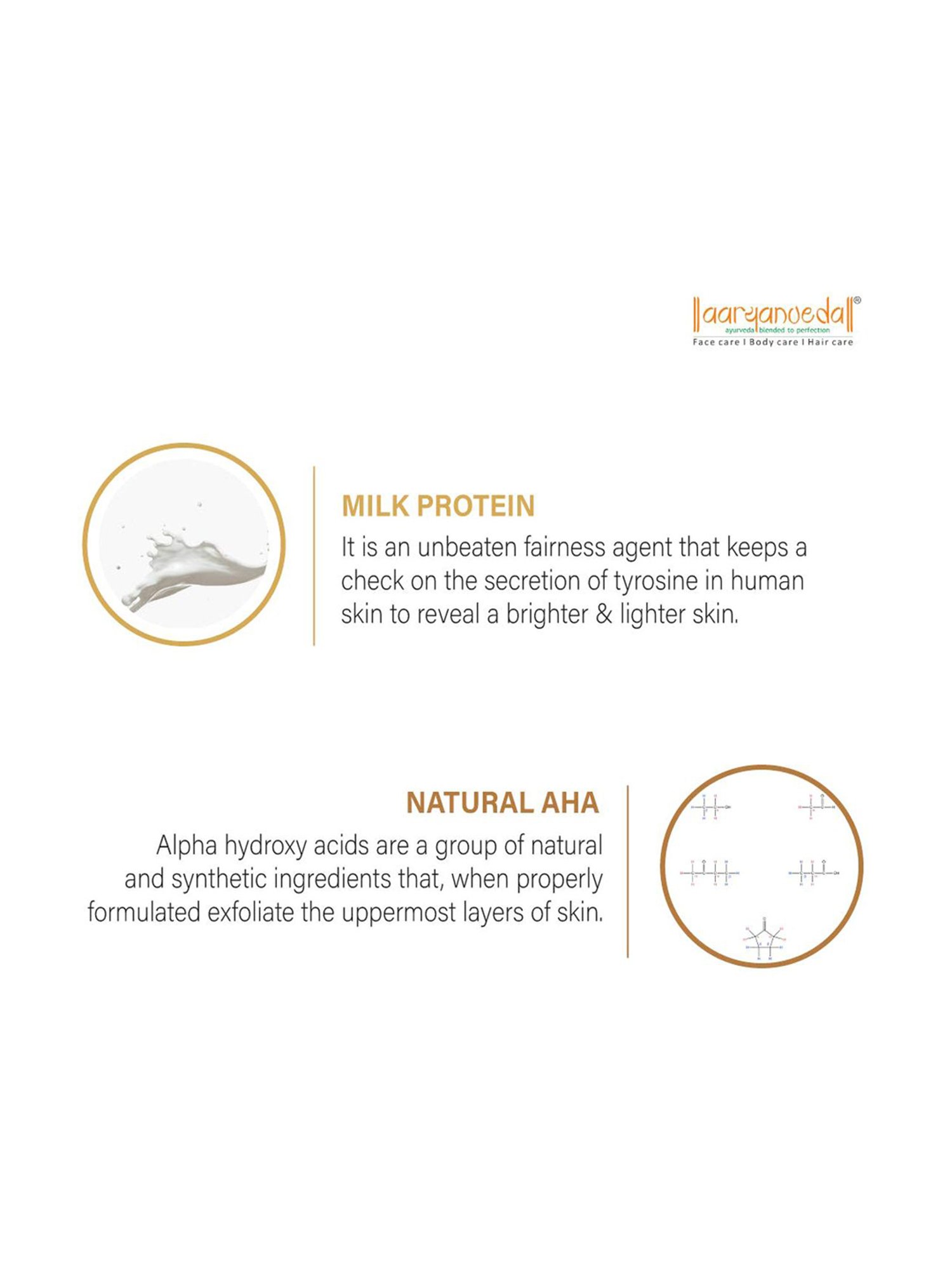 Aryanveda D-Tan Pack with Milk Proteins and Natural AHA - 200 ml