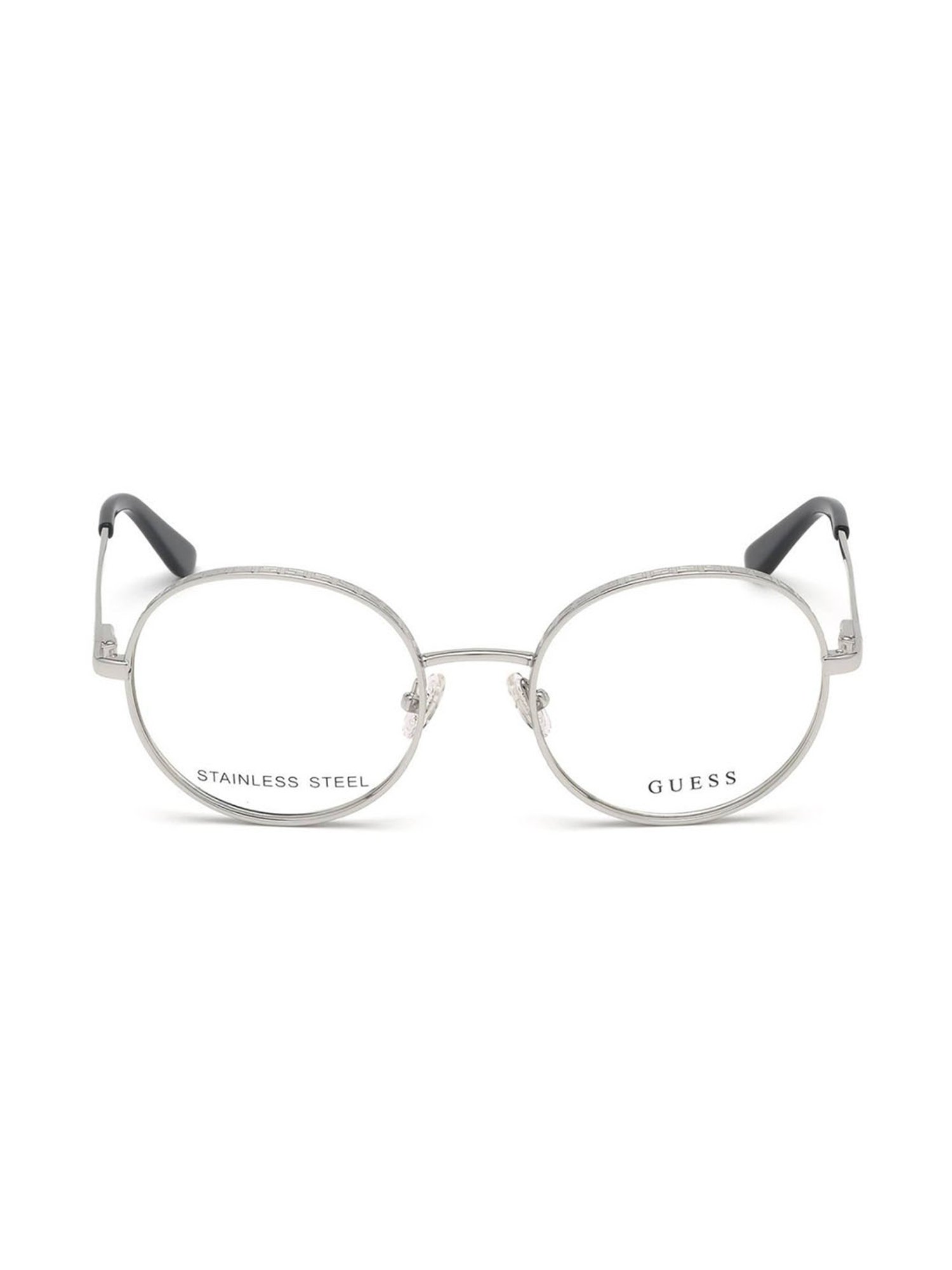 Guess Silver Round Eye Frames for Women