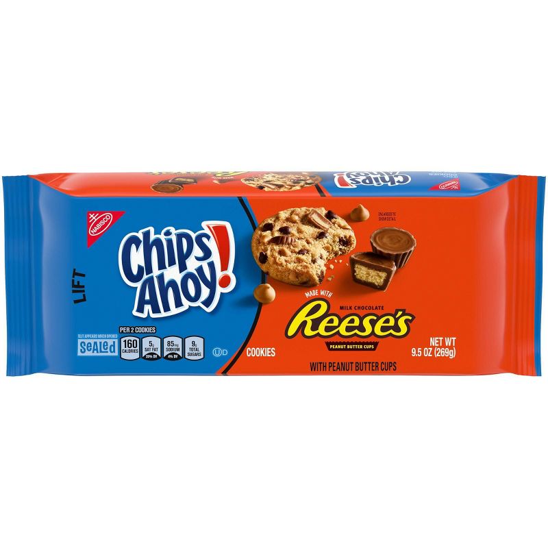 Chips Ahoy! Chocolate Chip and Peanut Butter Cup Cookies - 9.5oz