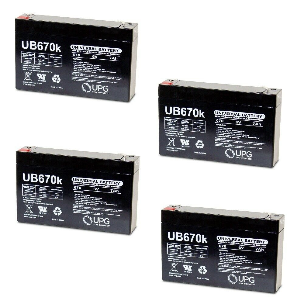 NEW 4PK UB670 6V 7AH Replaces Eaton Evolution 1150 VA Rackmount 1U EVLL1150R-1U