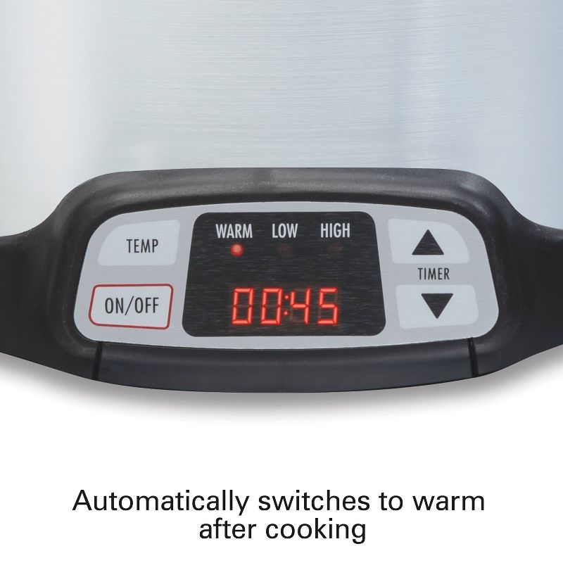 Hamilton Beach 8qt Programmable Slow Cooker - Silver