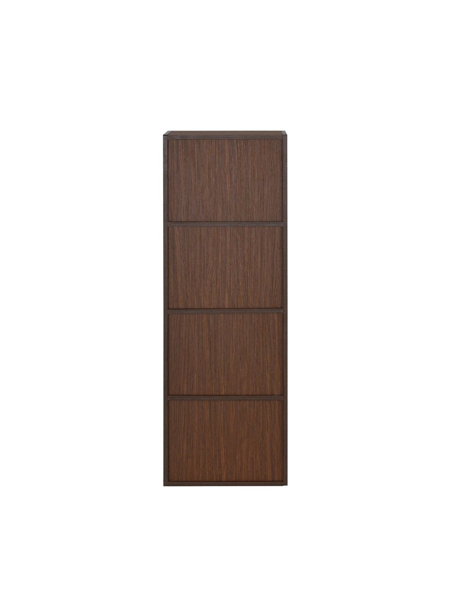 Nilkamal Sear Urban Walnut & Oak White Engineered Wood 4 Tier Storage Cabinet