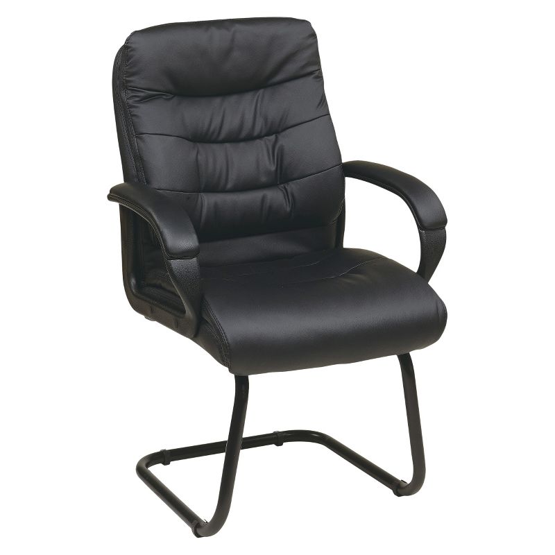 Guest Office Chair with Back Padding Black - OSP Home Furnishings