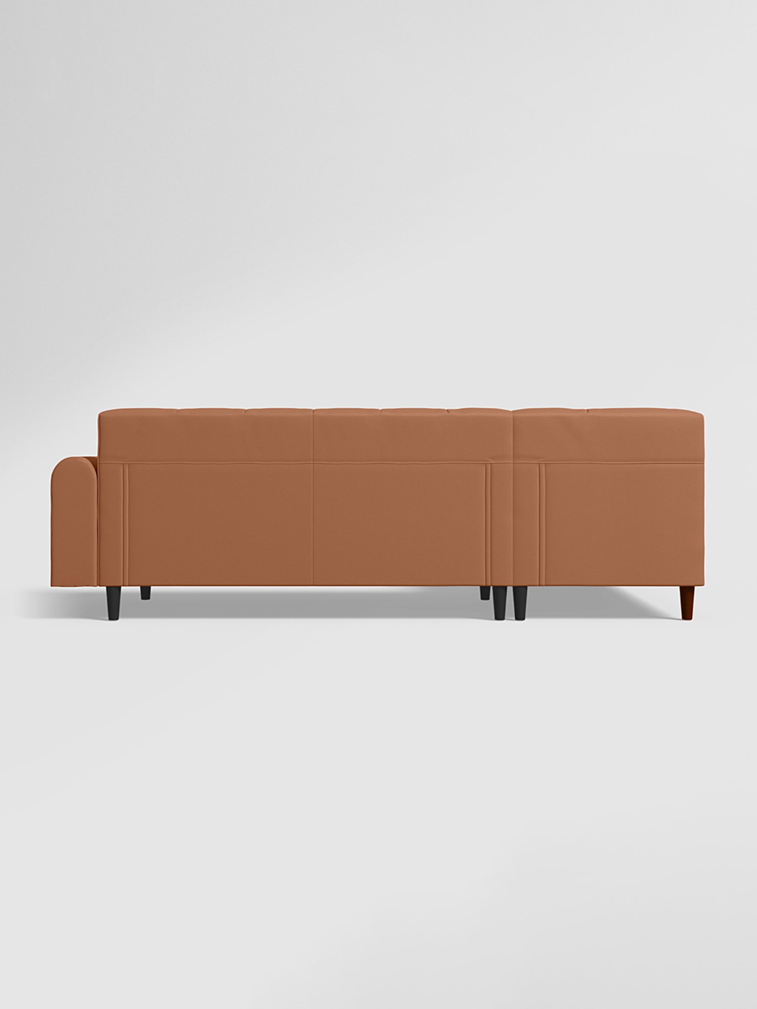 Godrej Interio Orbit L Shape Beige Pinewood 5 Seater LH Sofa