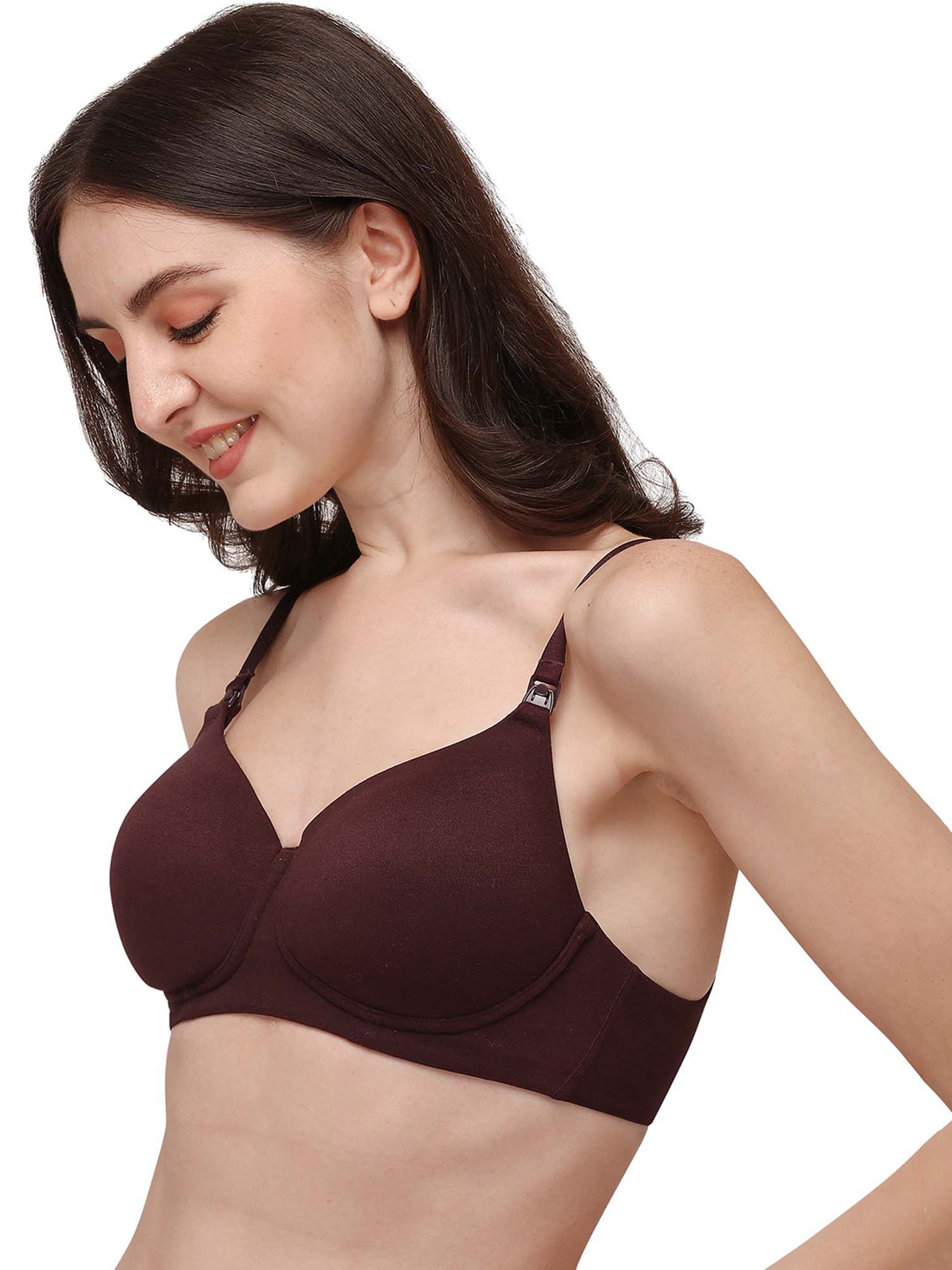 Soie Brown Full Coverage Maternity Bra