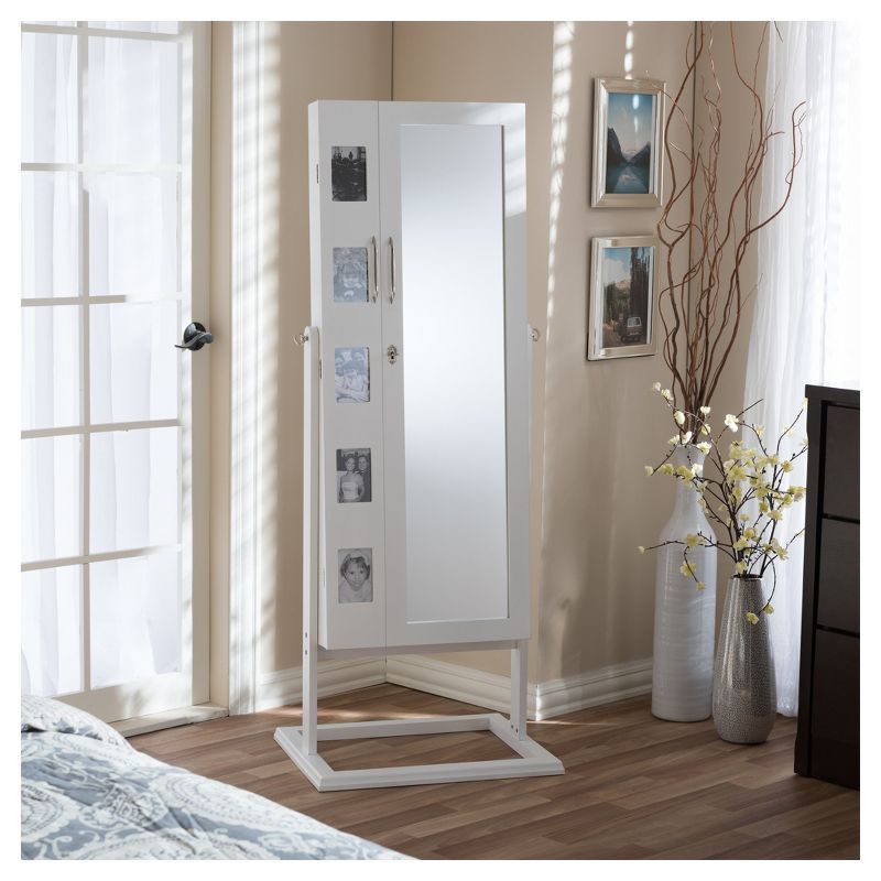 Lola Cheval Mirror/Jewelry Wardrobe Black - Powell Company