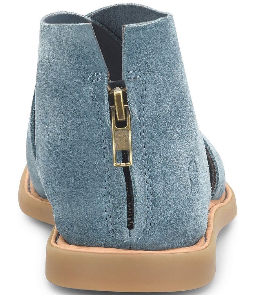 Born Iwa Criss Cross Banded Suede Sandals