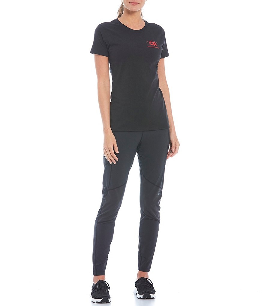 Aventura Shavonne Printed Jacquard Stretch Pull-On Leggings