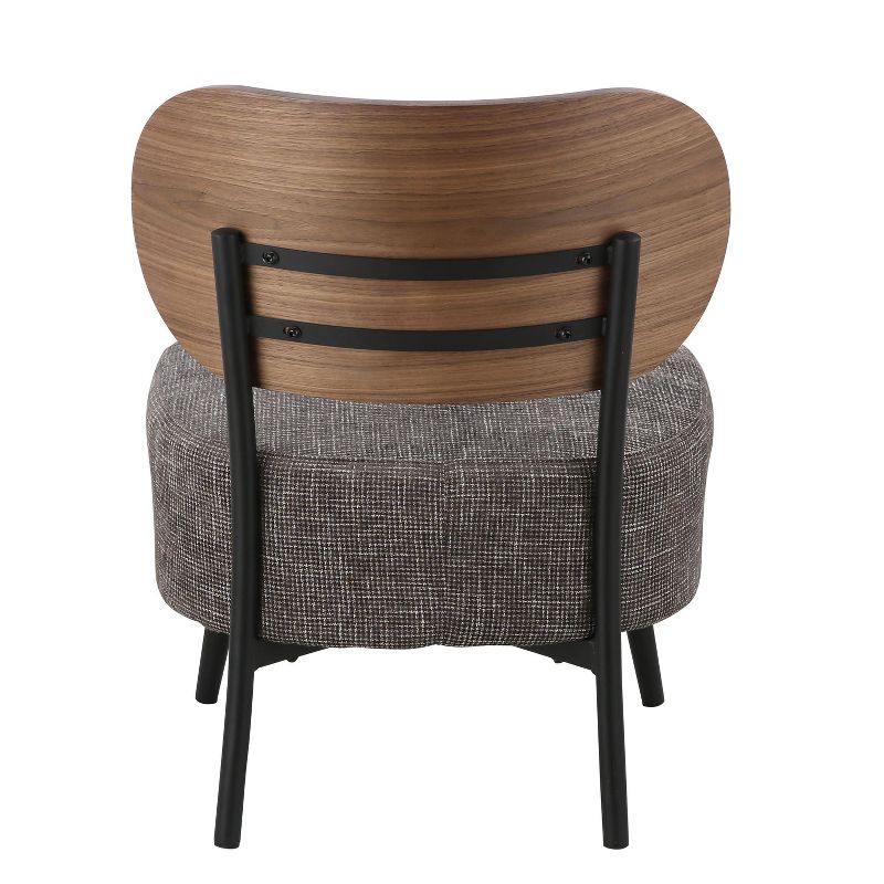 Fiona Mid Century Accent Chair Gray - Poly & Bark