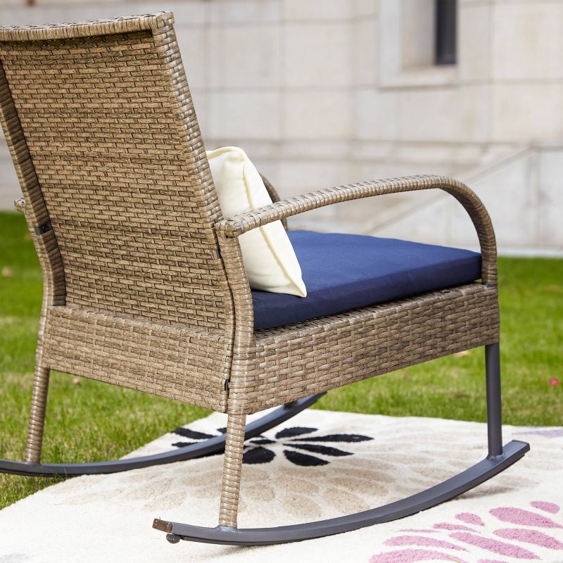 3pc Patio Bistro Set Blue - Patio Festival