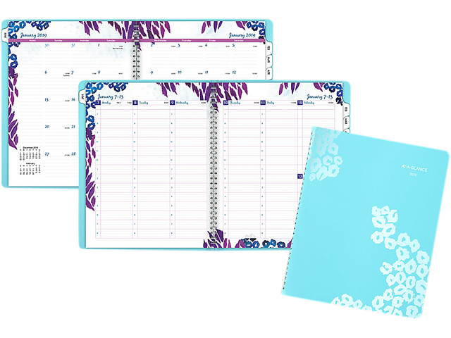 At-A-Glance Planner,Wild Washes,Be 523905
