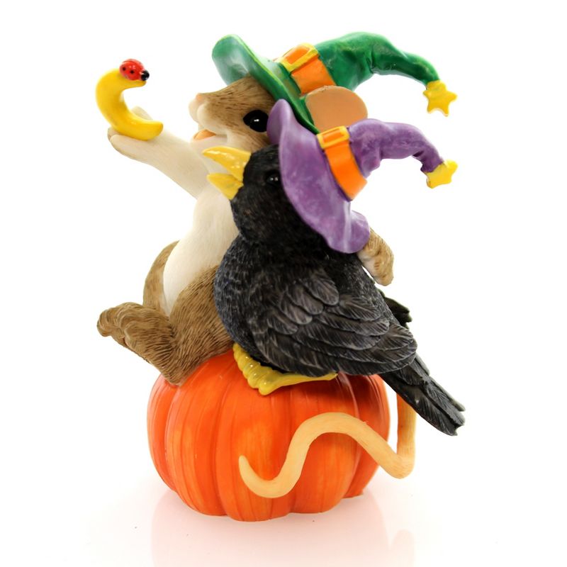 Charming Tails Magic Of Friendship Crow Closer Figurine Halloween Mice  -  Decorative Figurines