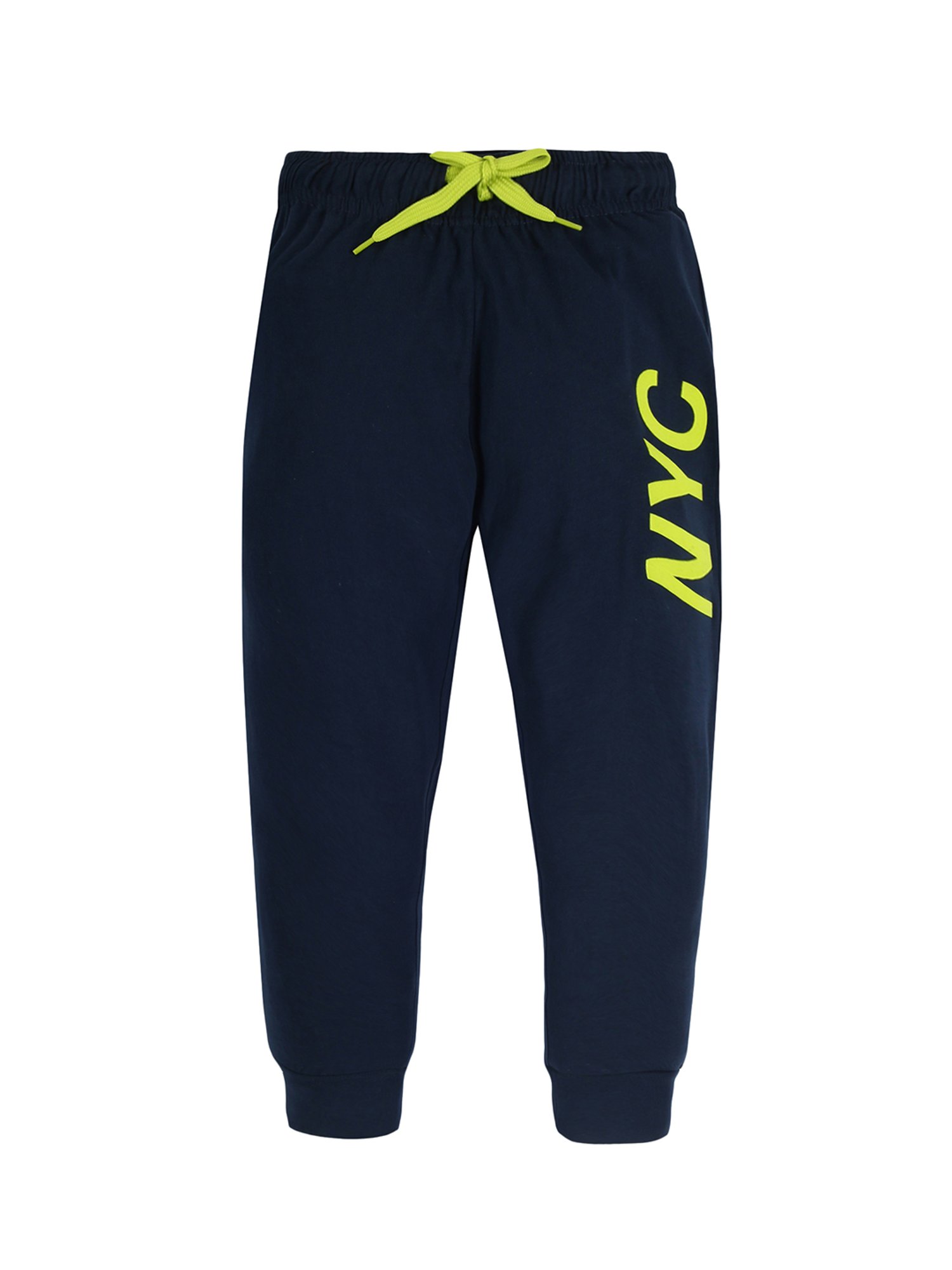 Plum Tree Boys Grey & Navy Printed Joggers (Pack Of 2)