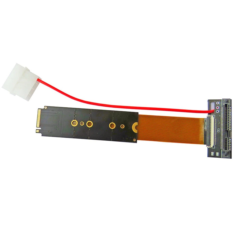 U.2 Interface U.2 to M.2 NVMe NGFF Key M key-M M2 Adapter Riser Card Converter FPC Extender Cable For 2.5" NVMe U.2 SFF-8639 SSD