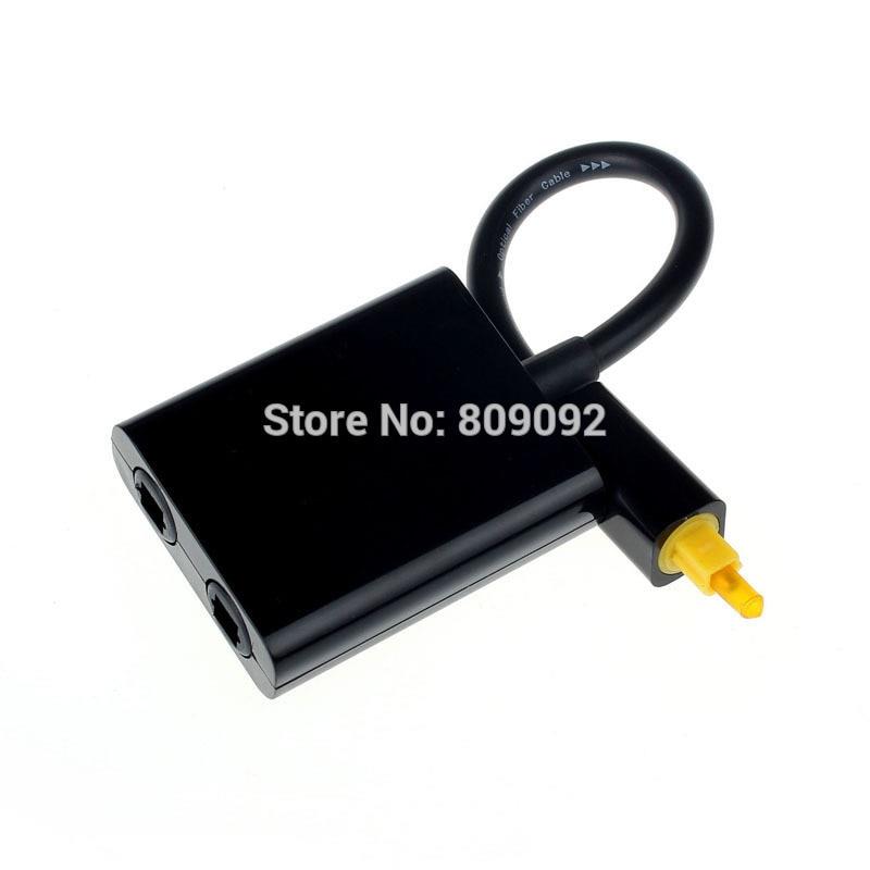 2016 High Quality Toslink Optical Fiber SPDIF 1 to 2 Audio Cable Adapter Y Splitter For DVD CD TV