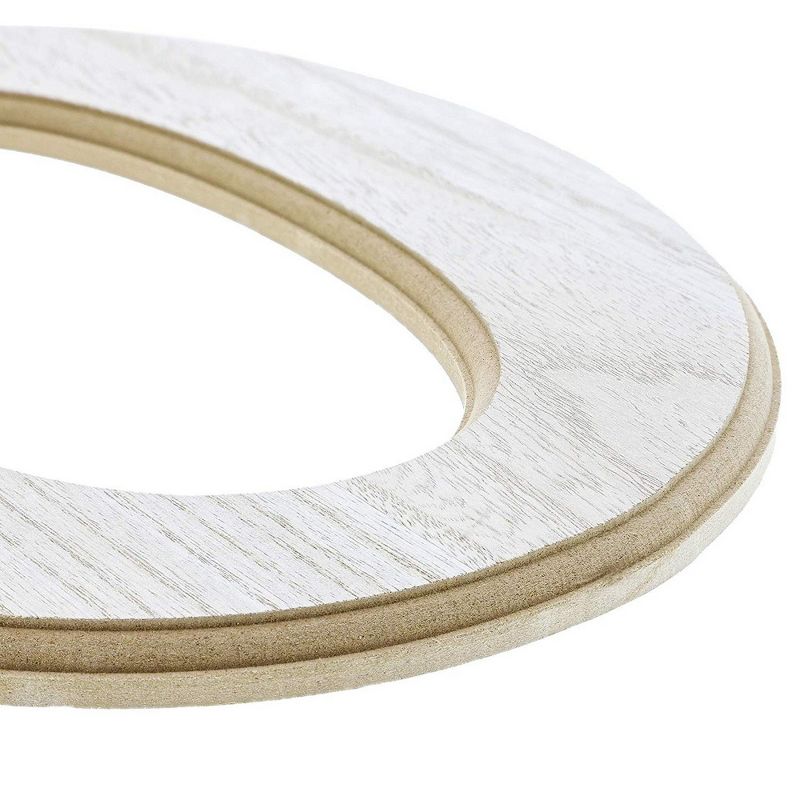 Unfinished Wood Letter O Cutout for DIY Painting, Crafts, and Wall Decor, 10 x .5 x 12 inches