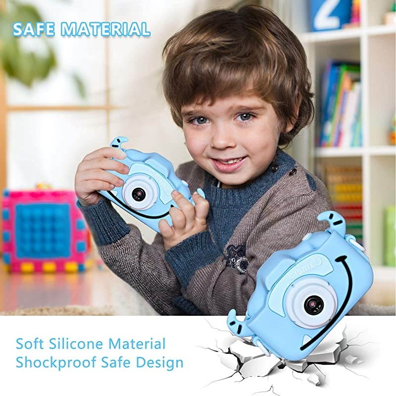 Kids Camera  Q1 Digital Video Camcorder Action Camera Rechargeable with 8G SD Card 2.0&rdquo; for 3-12 Year Old Boys and Girls Birthday Festival Gift