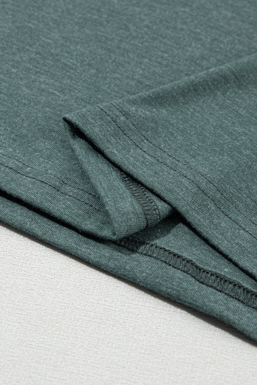 Mist Green Tulip Sleeve V Neck T-Shirt