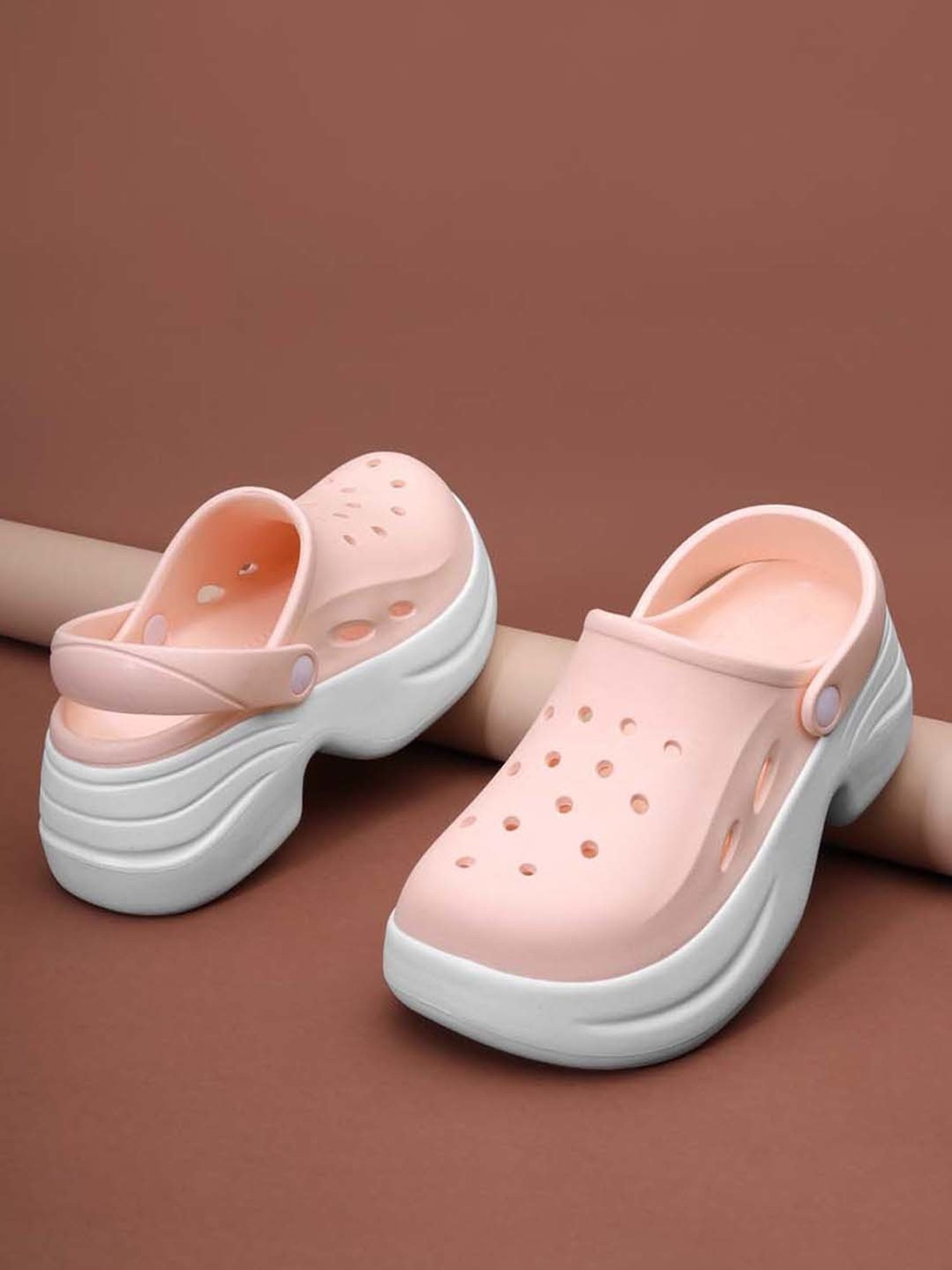 Truffle Collection Women's Pink Back Starp Clogs