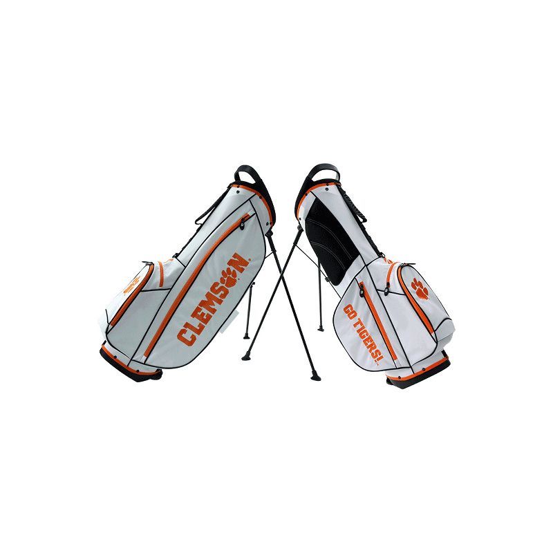 Bridgestone 2019 Collegiate NCAA 9 In 4 Way Stand Golf Bag with Handle, Clemson